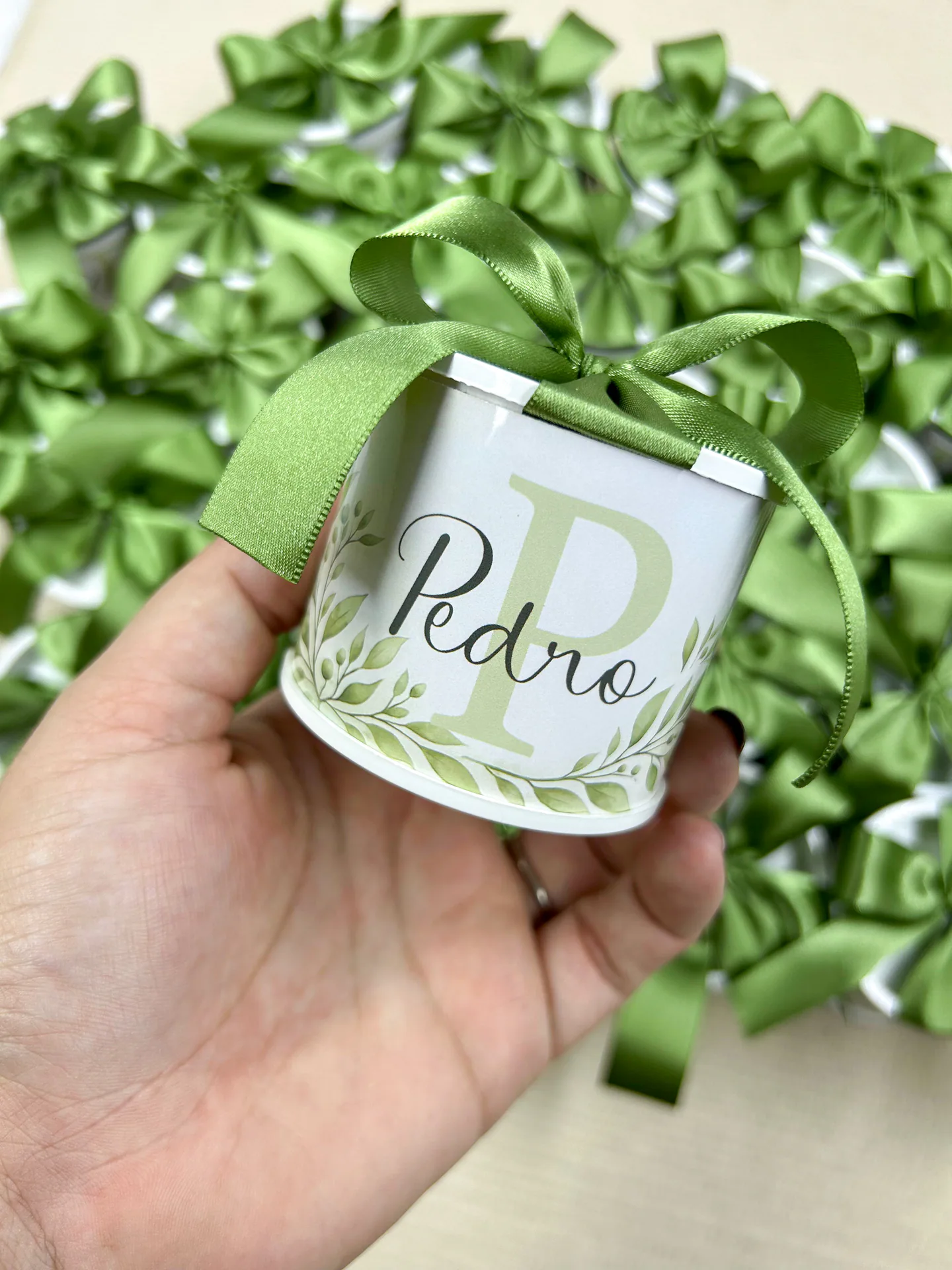 Tubo Lata Personalizada Verde Oliva