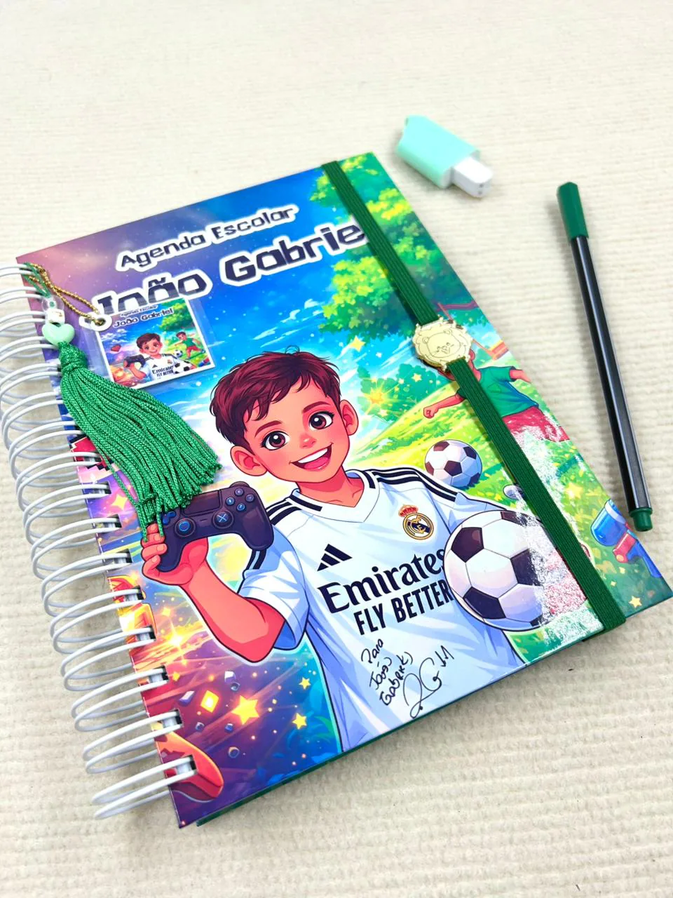 Agenda Escolar Anual Futebol A5