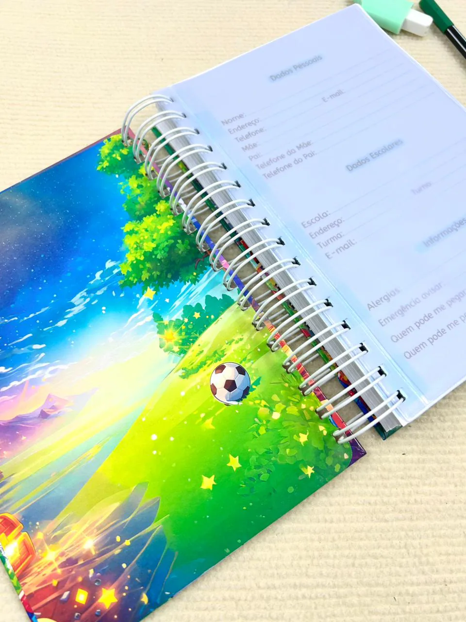 Agenda Escolar Anual Futebol A5 miniatura 3
