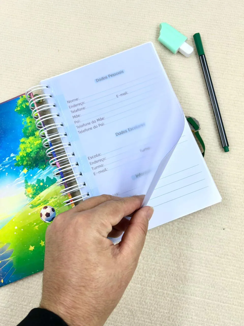 Agenda Escolar Anual Futebol A5 miniatura 4