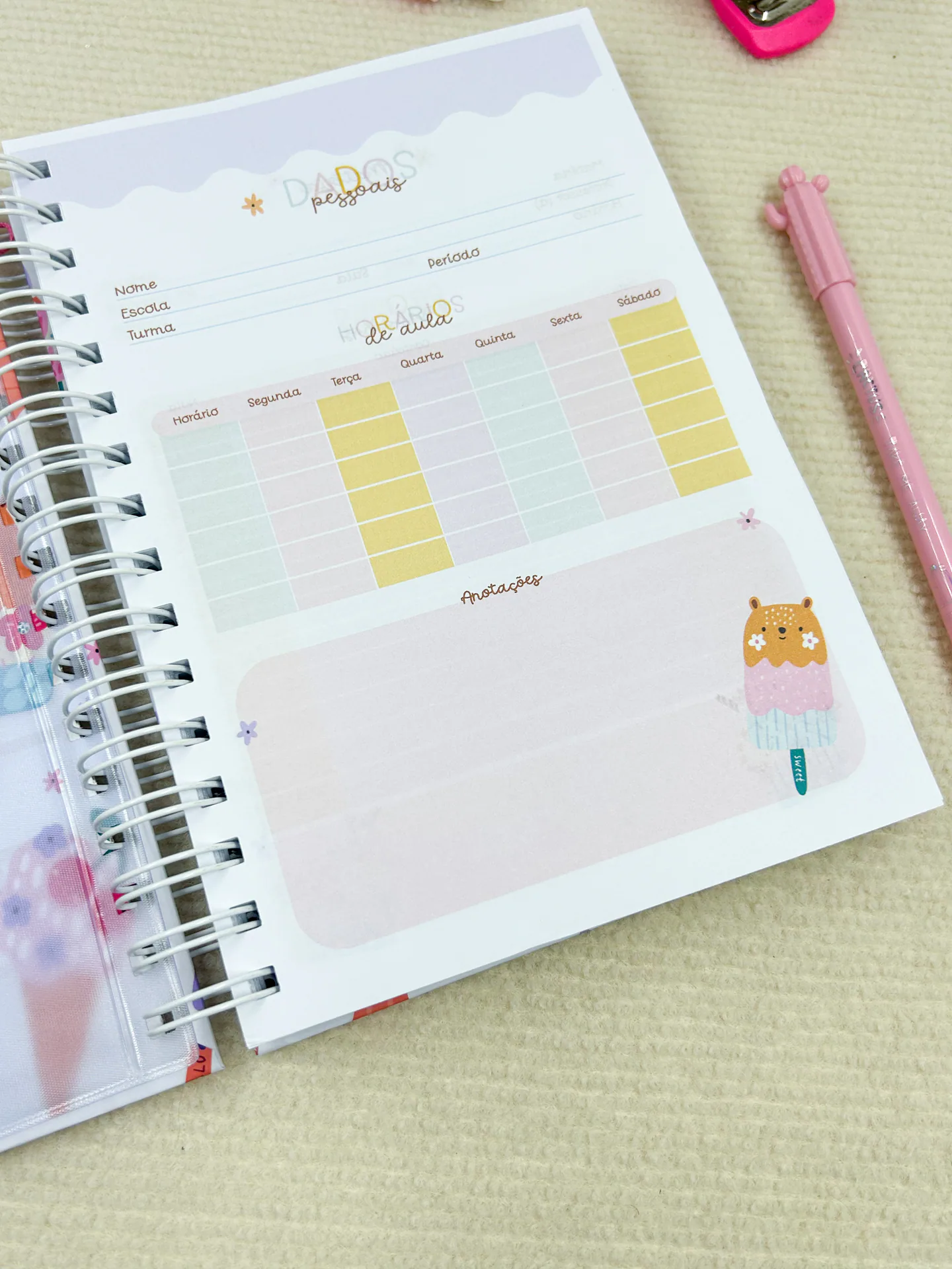 Agenda Escolar Anual Capivara A5 miniatura 5