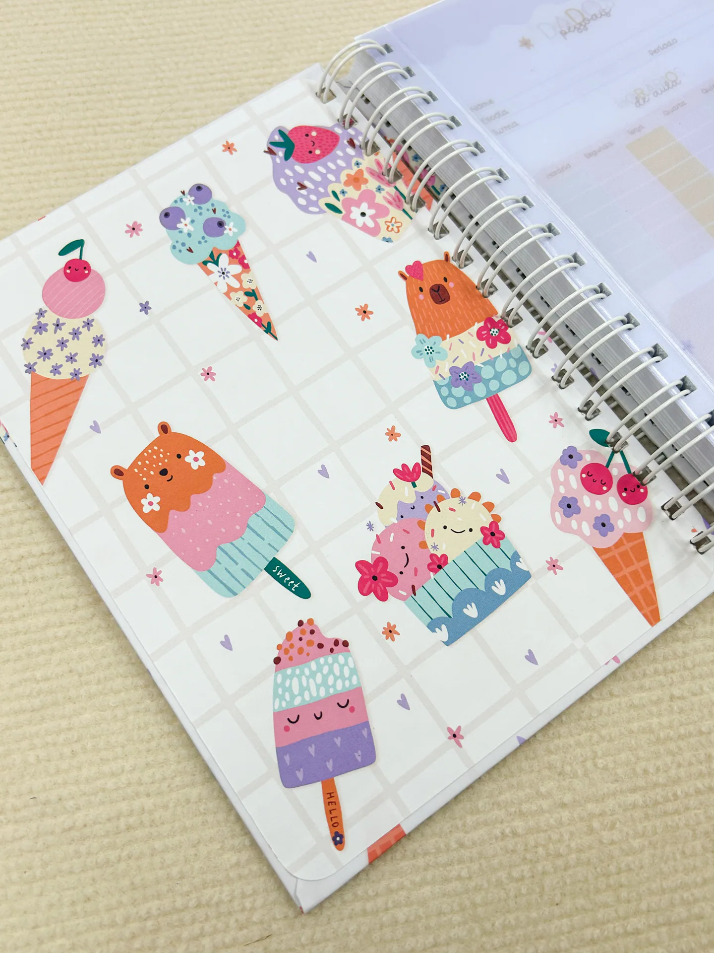Agenda Escolar Anual Capivara A5 miniatura 3