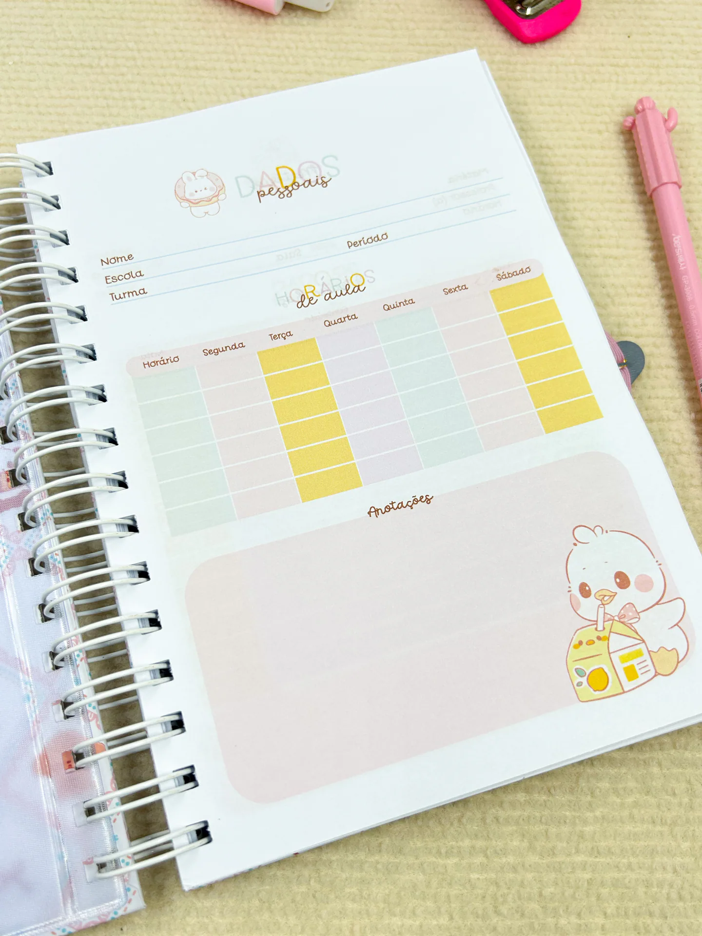 Agenda Escolar Anual Bichinhos miniatura 6