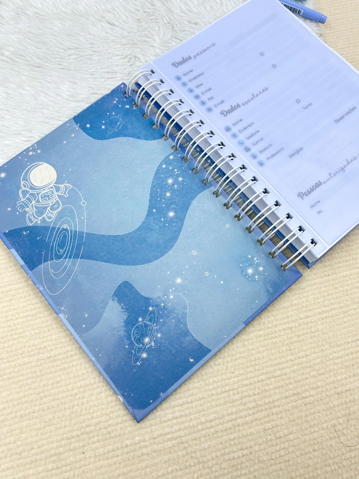 Agenda Escolar Anual Astronauta Azul miniatura 4