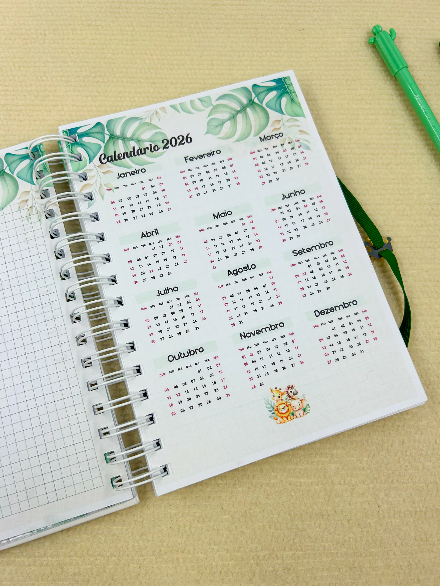 Agenda Escolar Anual Safari  miniatura 5