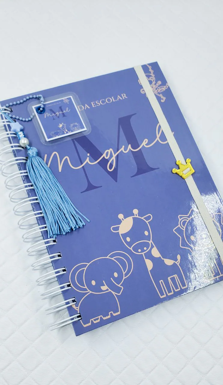Agenda Escolar Anual Safari Azul A5