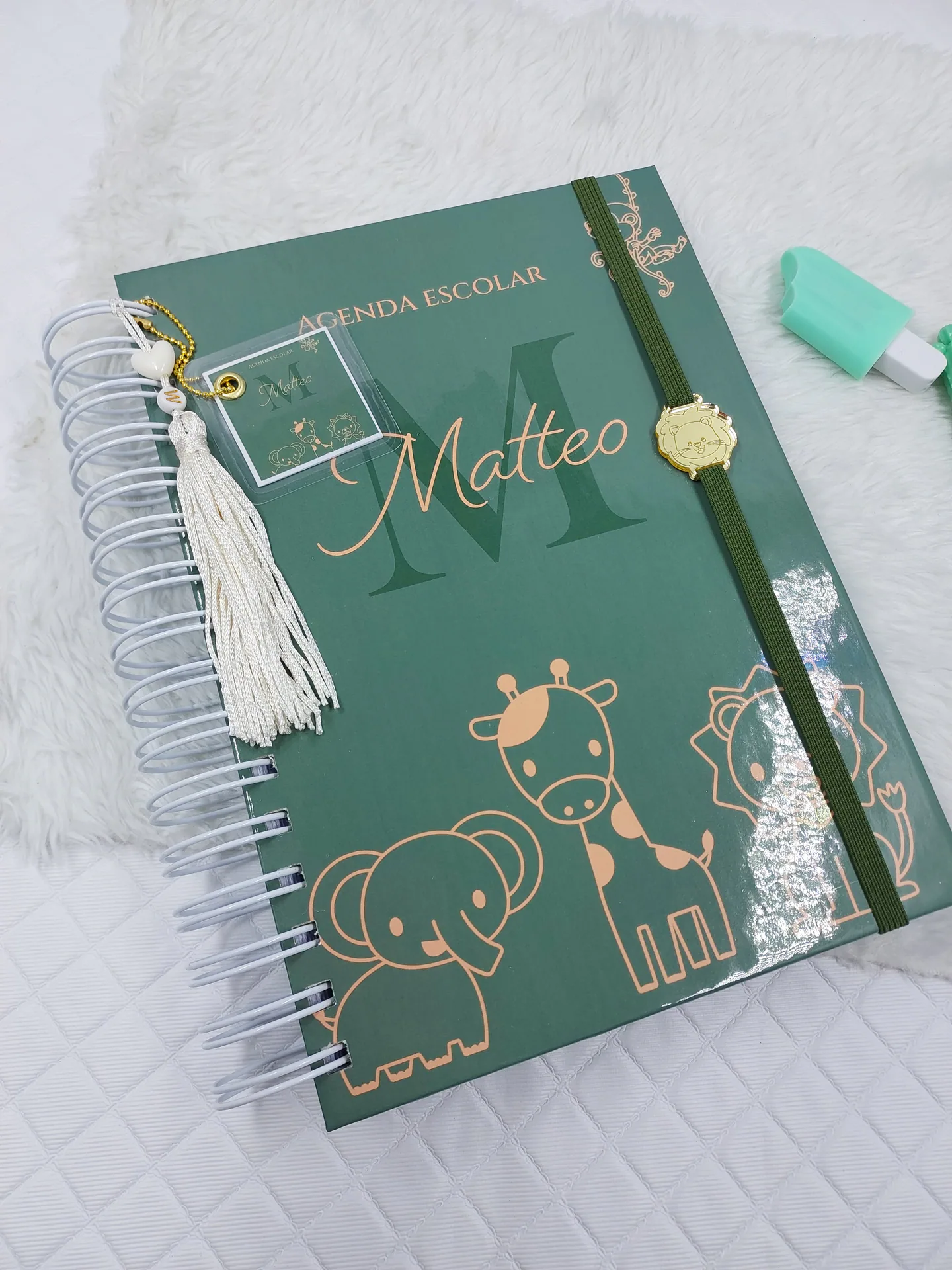 Agenda Escolar Safari Verde A5