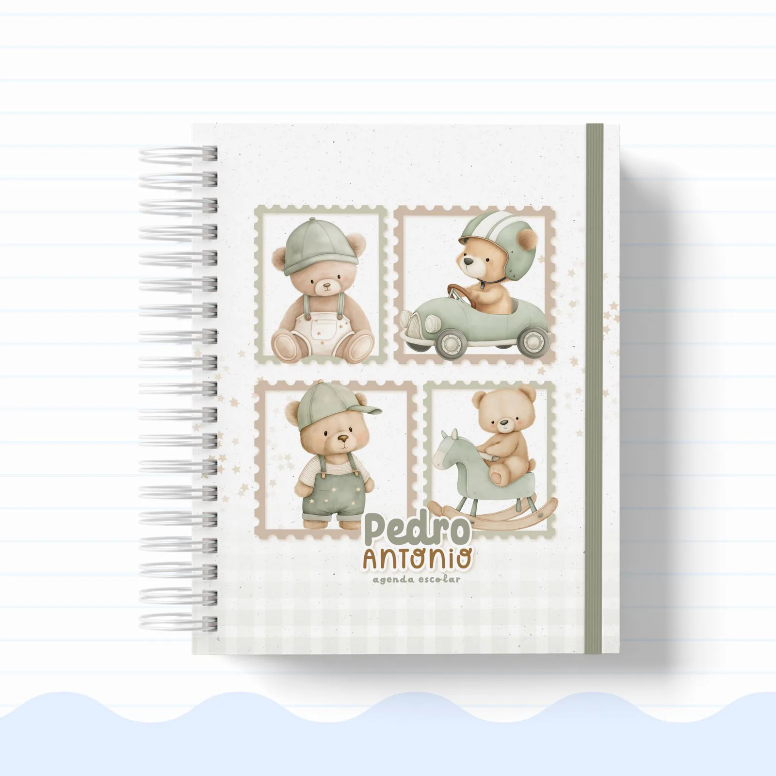 Agenda Escolar Anual Ursinho Menino