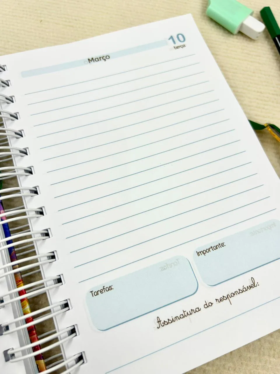 Agenda Escolar Anual Ursinho Menino miniatura 2