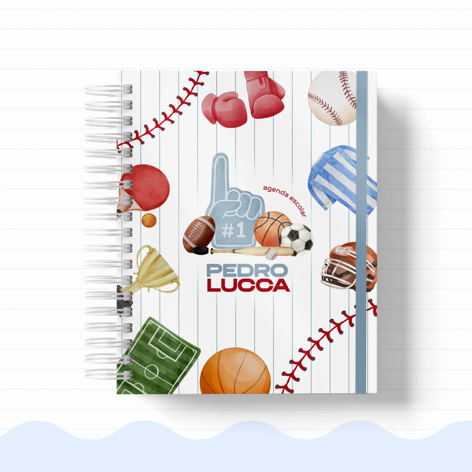 Agenda Escolar Anual Fut Menino