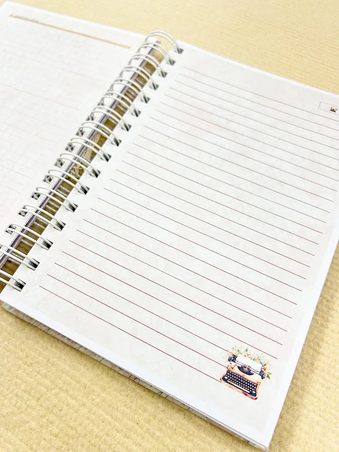 Caderno Pautado A5 Impressora Flores miniatura 4