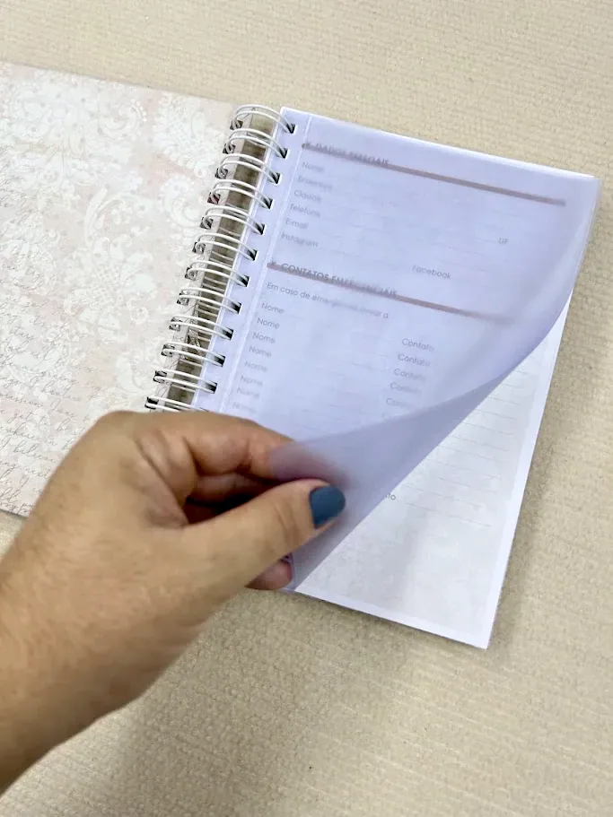 Caderno Pautado A5 Impressora Flores miniatura 3