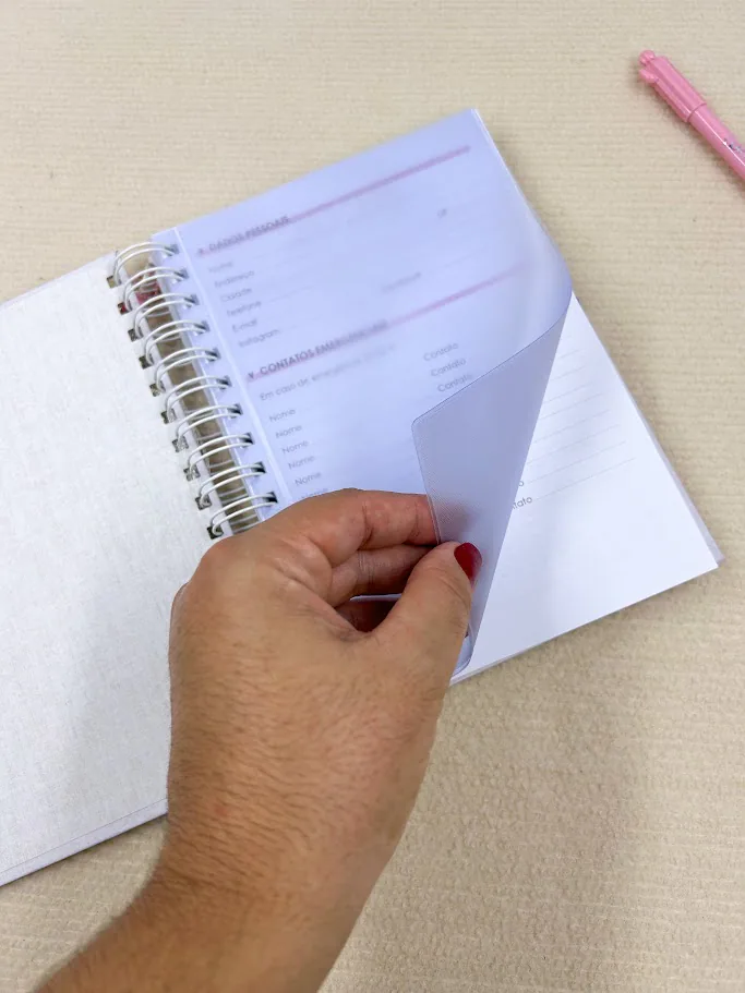 Caderno Pautado A5 Linho Suave miniatura 3