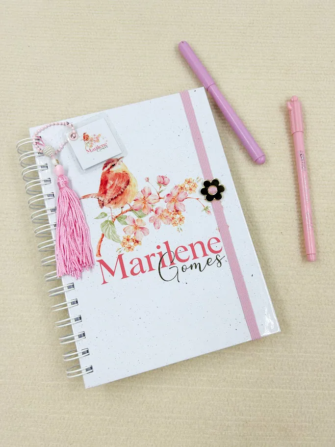 Caderno Pautado A5 Pássaros 