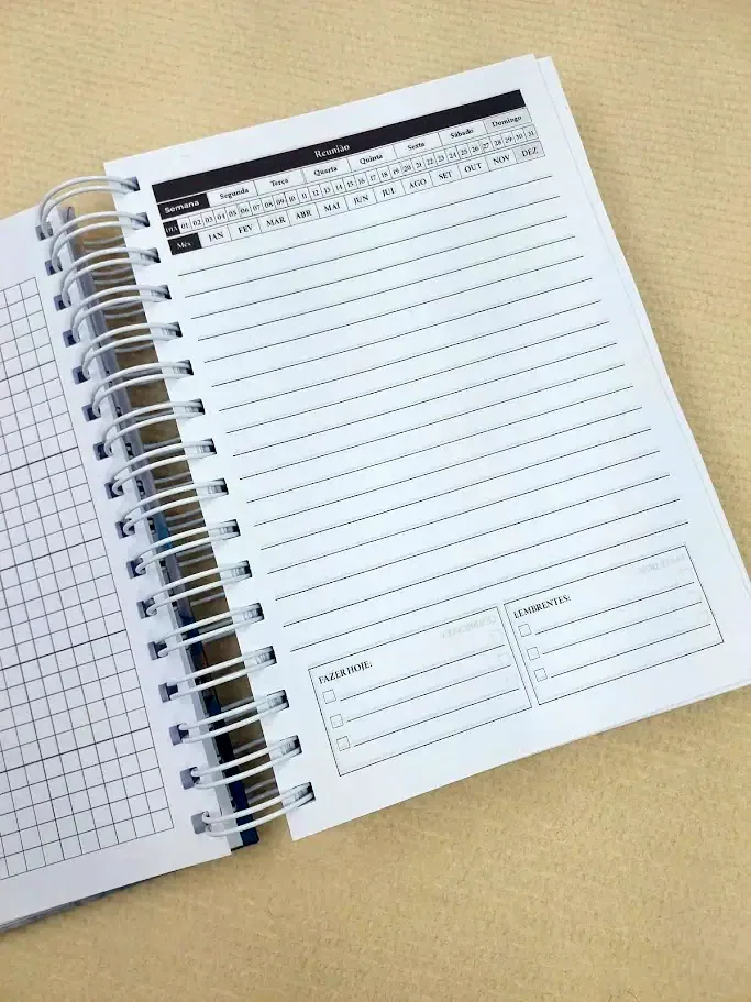 Caderno Pautado A5 Masculino Marmorizado miniatura 4