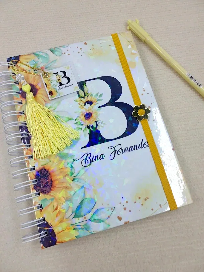 Caderno Pautado A5 Girassol