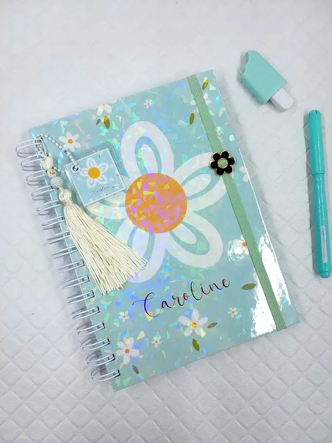 Caderno Pautado A5 Flor