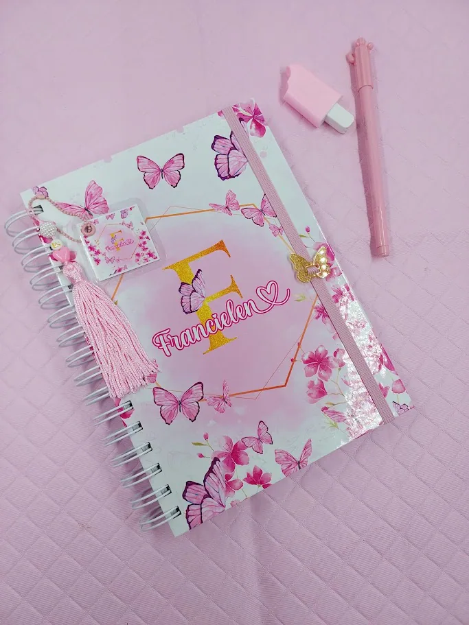 Caderno Pautado A5 Rosa