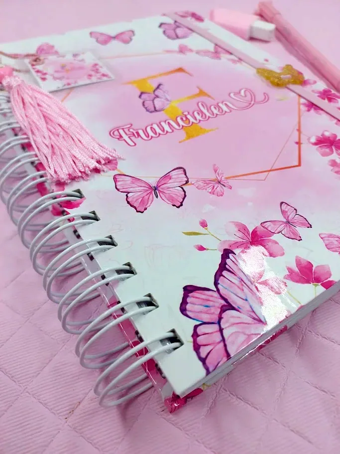 Caderno Pautado A5 Rosa miniatura 2