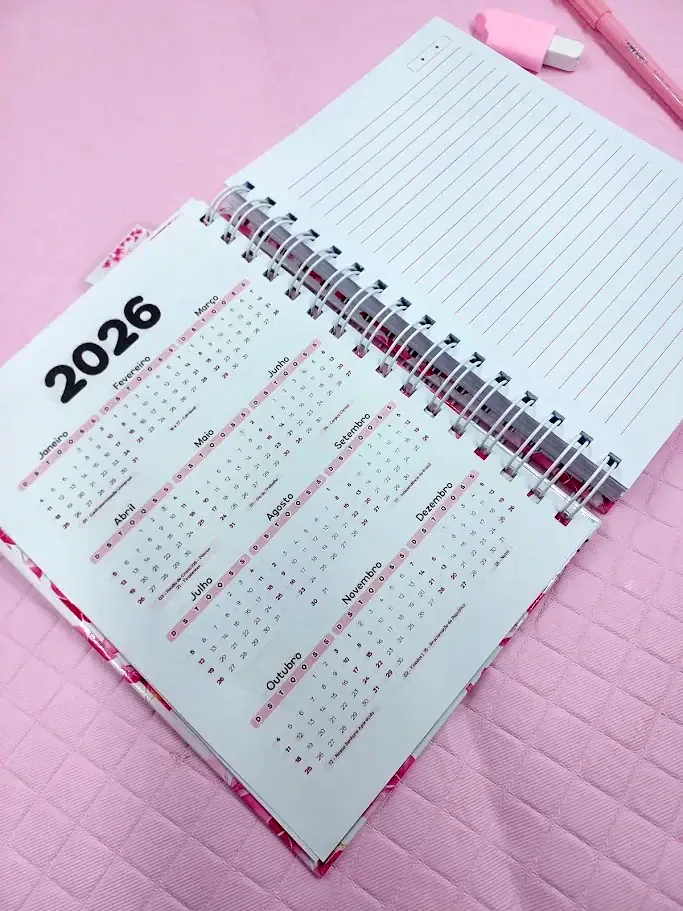 Caderno Pautado A5 Rosa miniatura 3