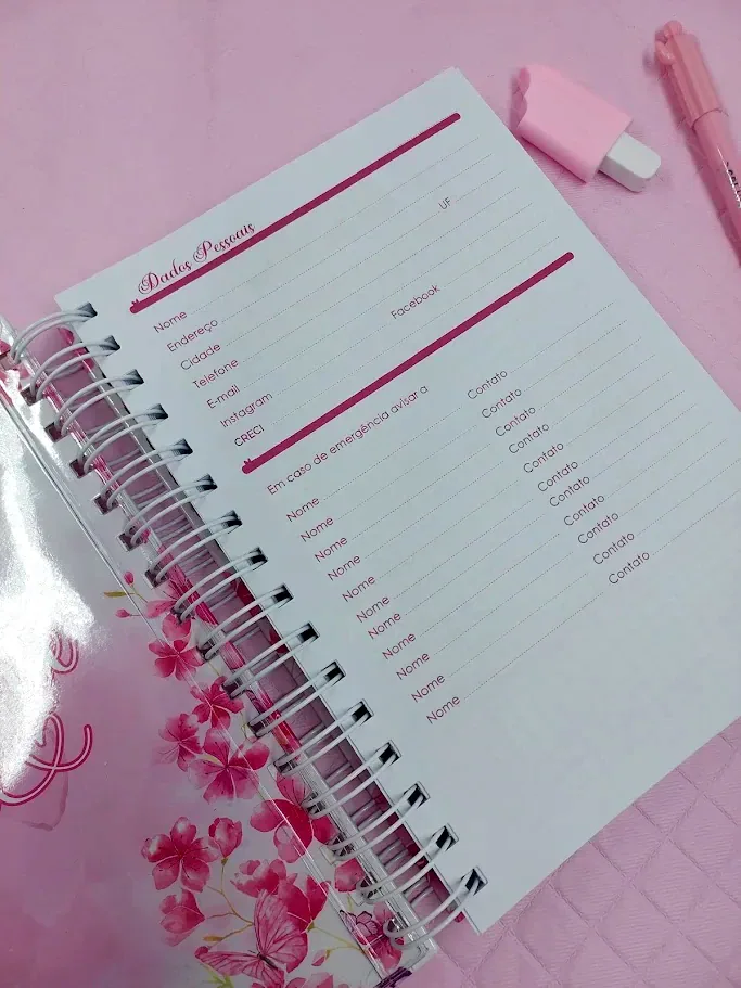 Caderno Pautado A5 Rosa miniatura 4