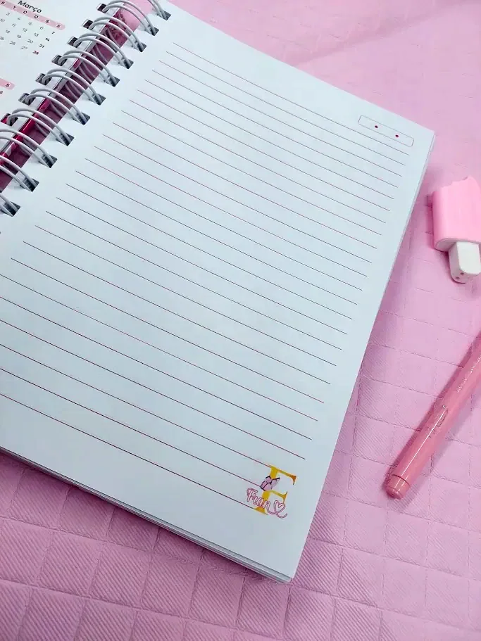 Caderno Pautado A5 Rosa miniatura 5